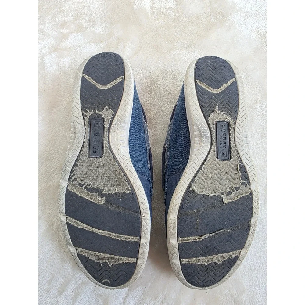 Sperry Shoresider 3 Eye Navy Blue Polka Dot Boat‎ Shoes SCK159837 Kids Size 3M